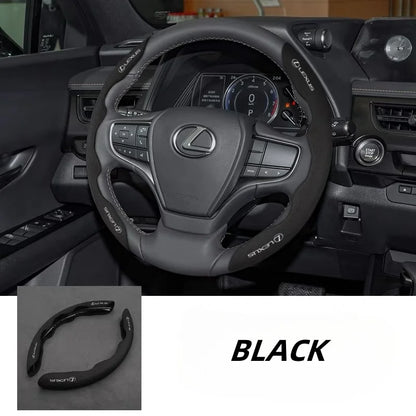 Car Suede Steering Wheel Cover
