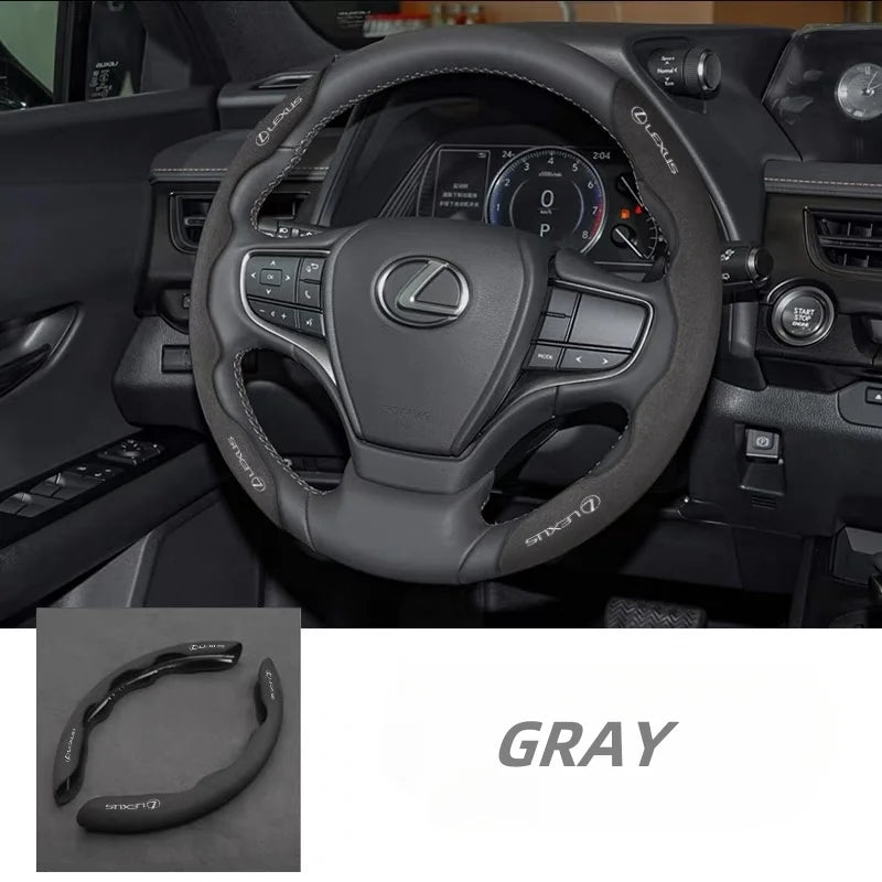Car Suede Steering Wheel Cover
