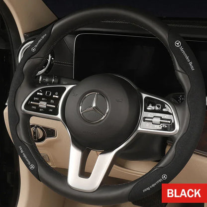 Car Suede Steering Wheel Cover